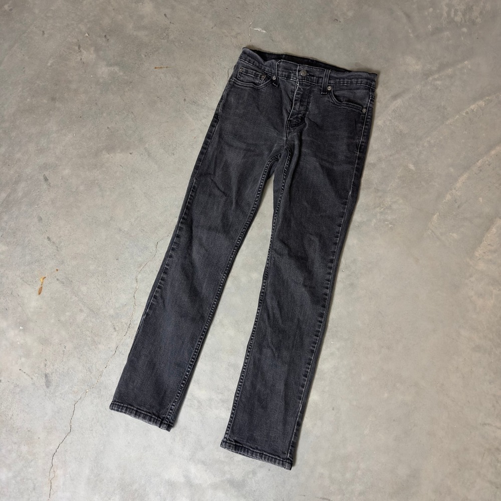 Levi's 511 Slim Fit Jeans Mens 29x30 Faded Black Streetwear‎ Minimalist Denim